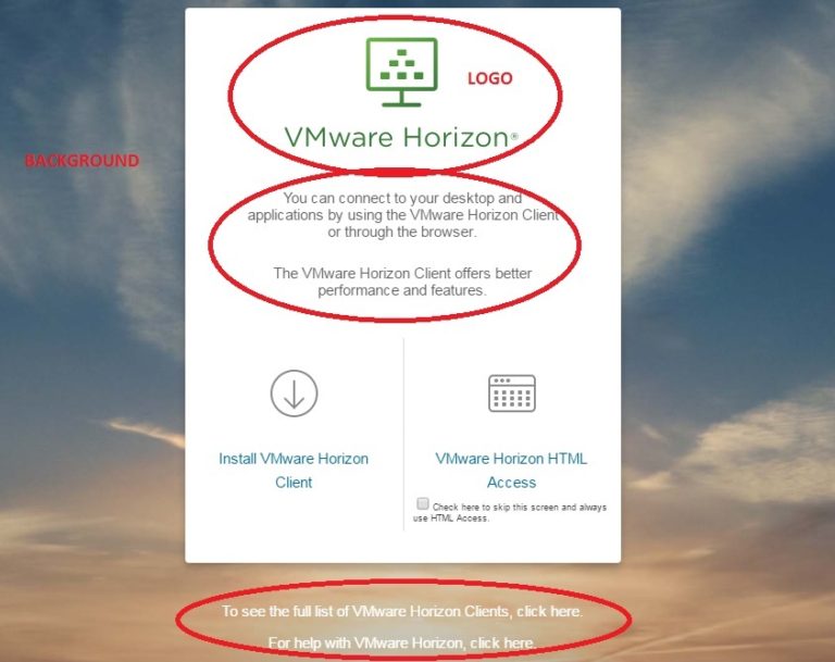 vmware horizon server