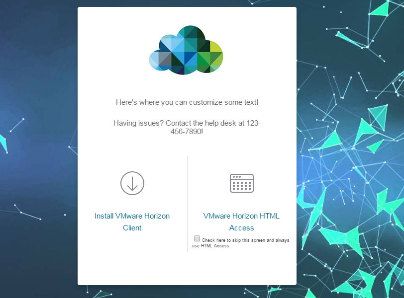 Customizing VMware Horizon Connection Server Login Screen – Nick's IT Blog